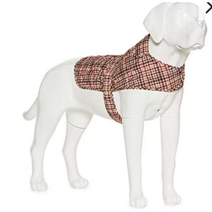 St. John's Bark Dog Quilted Jacket - Red/Brown - Size L